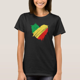 T-shirt République Congo Drapeau J'aime Congo dans mon ADN