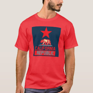 T-shirt République de Californie à l'esprit urbain