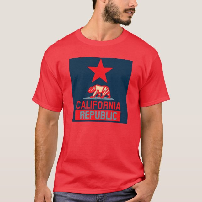 T-shirt République de Californie à l'esprit urbain (Devant)