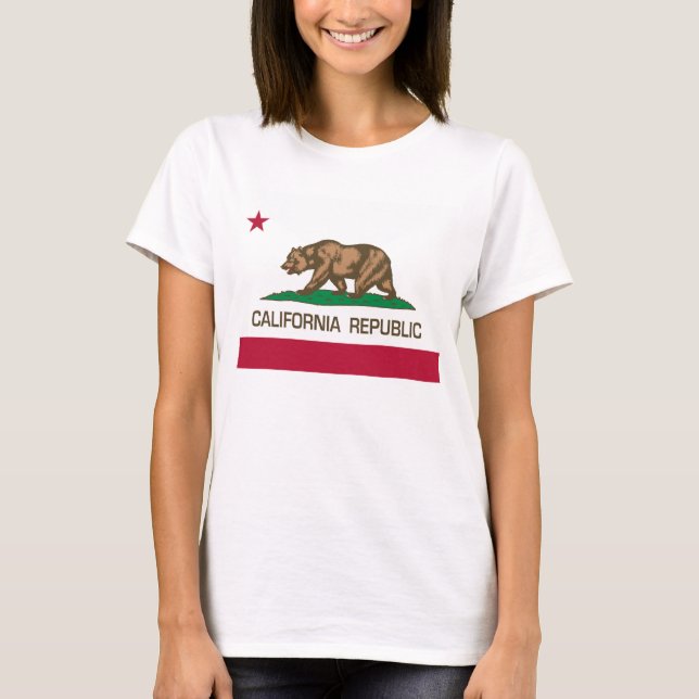 T-shirt République de Californie (drapeau d'État) (Devant)