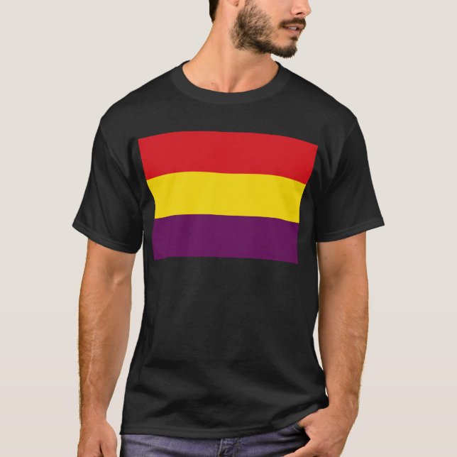 T-shirt République de drapeau de l'Espagne - le Bandera (Devant)