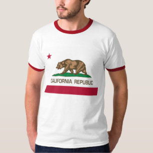 T-shirt République de la Californie (drapeau d'état)