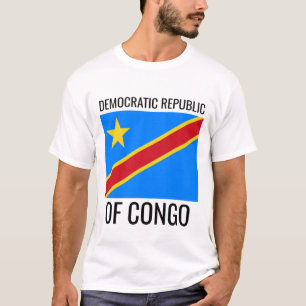 T-shirt République démocratique du Congo // Drapeau mondia