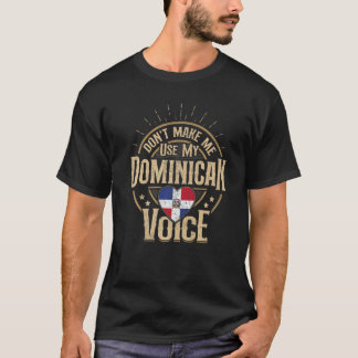 T-shirt République Dominicaine Drapeau Souvenirs pour Domi