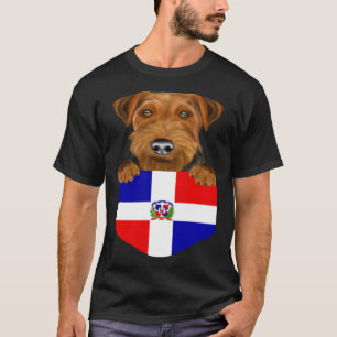 T-shirt République Dominicaine Drapeau Welsh Terrier Chien