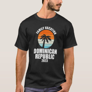 T-shirt République dominicaine Famille Vacances 2023 Corre