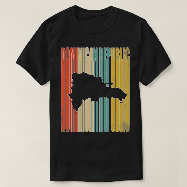 T-shirt République dominicaine vintage (Design devant)