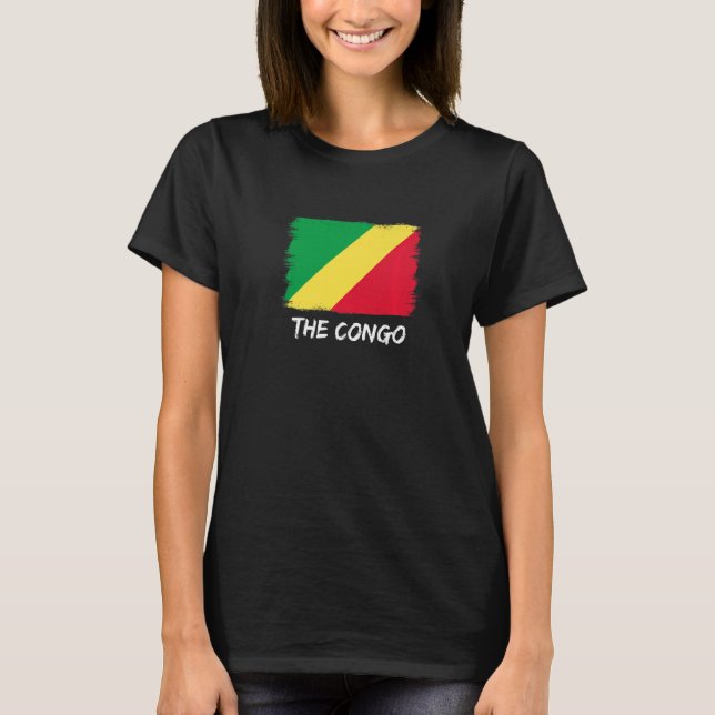 T-shirt République Drapeau Du Congo 3 (Devant)