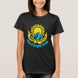 T-shirt République du Kazakhstan Qazaqstan drapeau kazakh