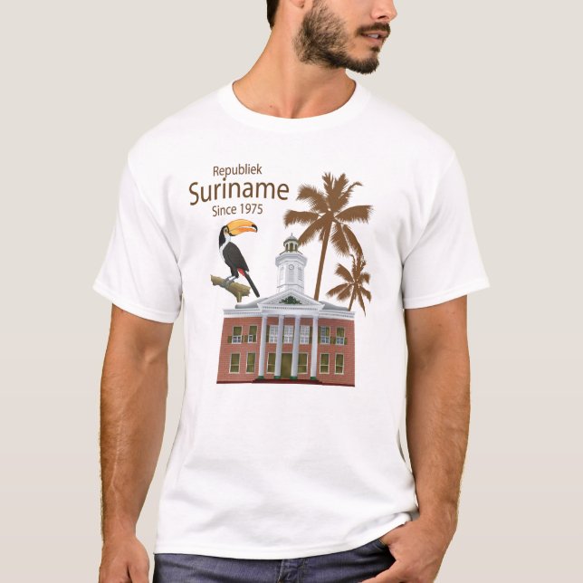 T-shirt République du Suriname 1975 (Devant)