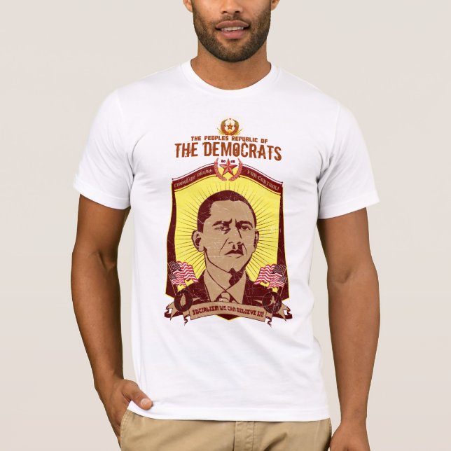 T-shirt République populaire de la chemise de Démocrate (Devant)