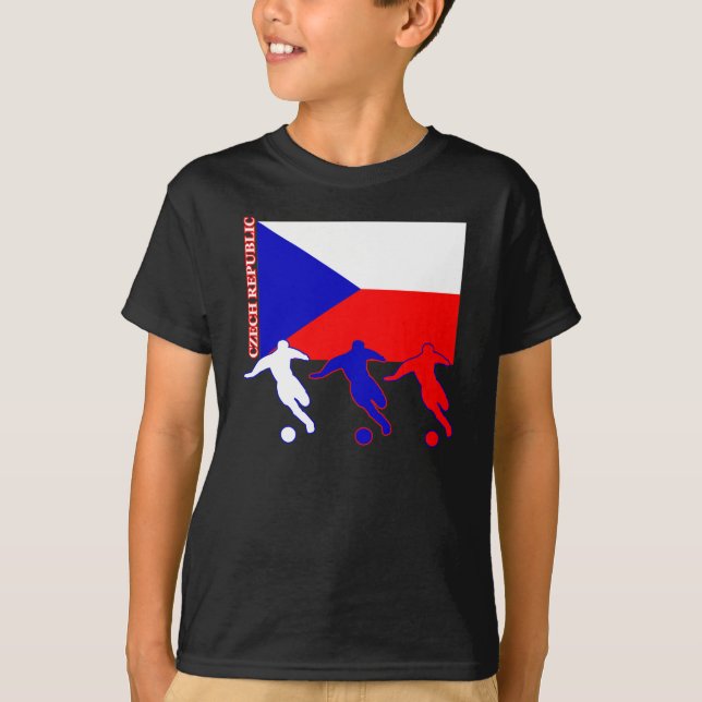 T-shirt République Tchèque du football (Devant)