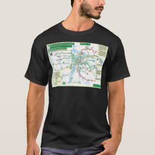 T-shirt République tchèque Prague Praha Metro Map HD