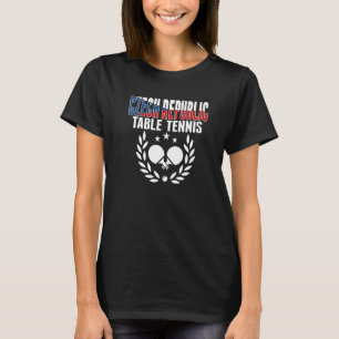 T-shirt République tchèque Tennis de table tchèque Ping Po