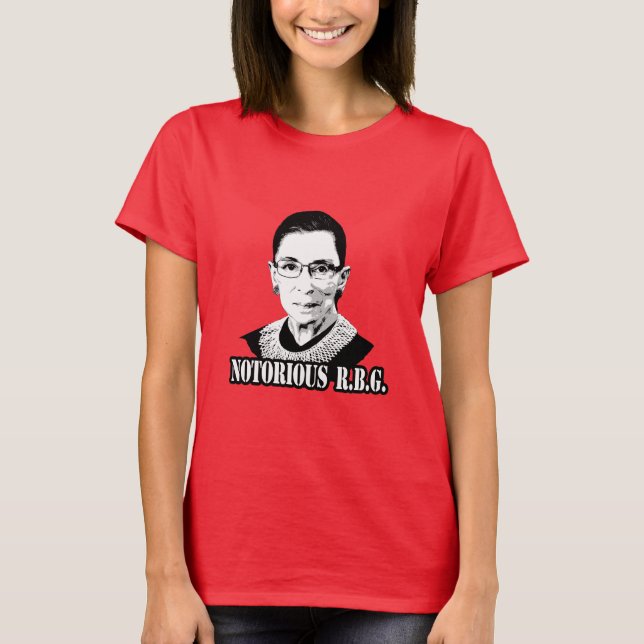 T-shirt Réputé R.B.G. - Ruth Bader Ginsburg (Devant)