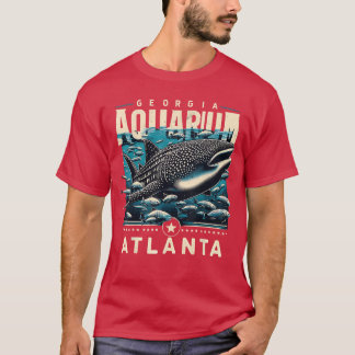 T-shirt Requin Baleine Vie Océanique Atlanta Art de Souven