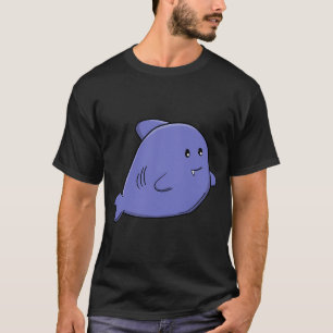 T-shirt Requin Bleu Mignon Adorable Kawaii Animal Marin