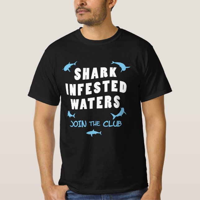 T-shirt Requin - Citation de plongée sous-marine (Devant)