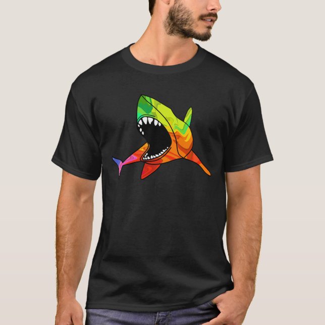 T-shirt Requin coloré (Devant)