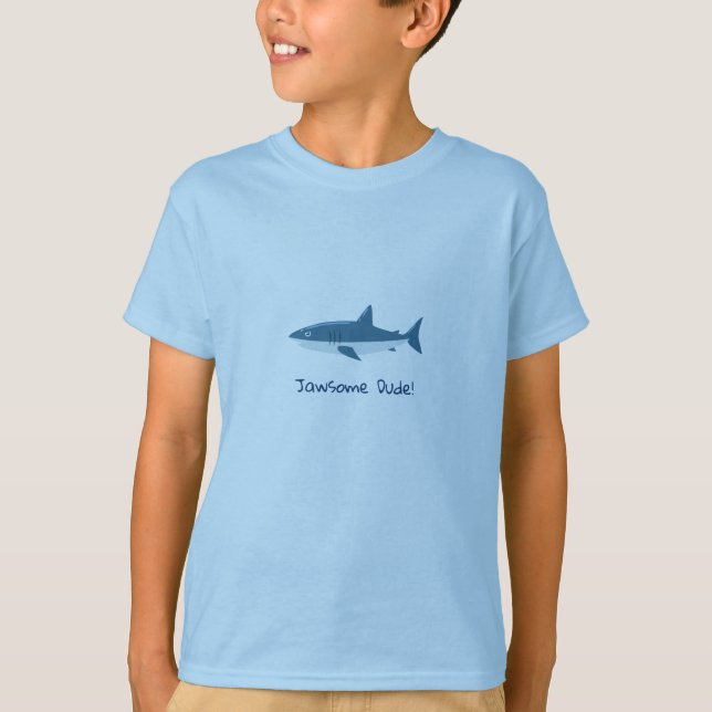 T-shirt Requin de Jawsome Dude (Devant)