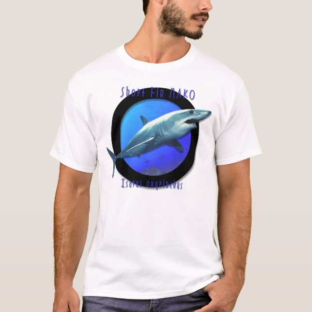 T-shirt Requin de Mako court d'aileron (Devant)