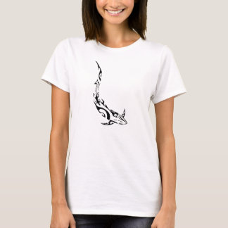 T-shirt Requin en noir et blanc -