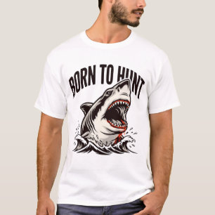 T-shirt Requin Féroce Émergeant