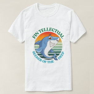 T-shirt Requin Fintellectuel Chercheur des Profondeurs Som