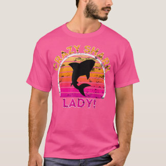 T-shirt Requin fou LadyFunny Retro Shark