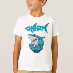 T-shirt requin musculaire