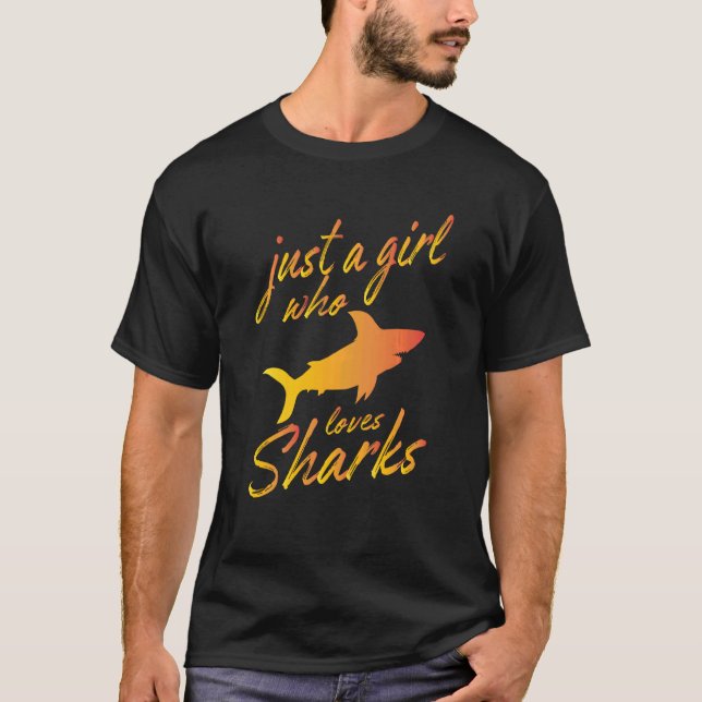 T-shirt requin orque requin roux femmes requin bouche Swea (Devant)