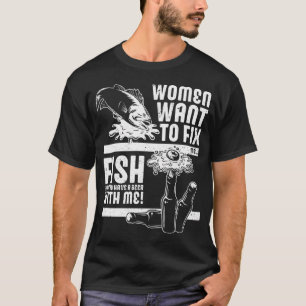 T-shirt Requin pêcheur à la canne à pêche
