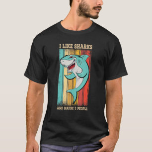 T-shirt Requin Pour Enfants Hommes Femmes Animal Shark Stu