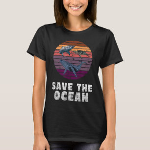 T-shirt Requin, Tortue de mer, Baleine, Protection De l'en