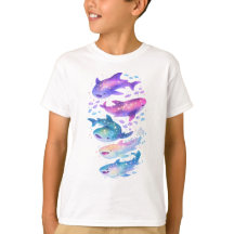 T-Shirt Requins Galaxie Cosmique