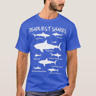 T-shirt Requins Les Plus Mortels De Tous Les Temps