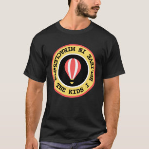 T-shirt Réseau Miracle Enfants Personnalisé Texte Rouge Ja