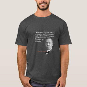 T-shirt Réservateur T. Citation De Washington Sur La Vér