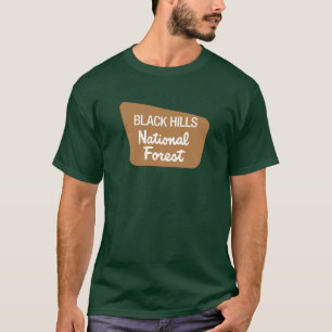 T-shirt Réserve forestière de Black Hills (signe)