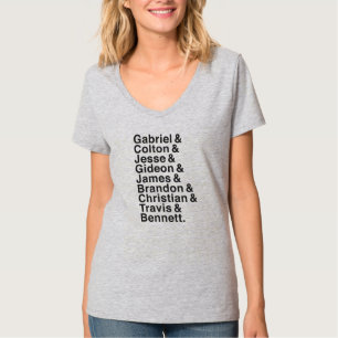 T-shirt Réserver Boyfriends Gabriel Colton Jesse Gideon J