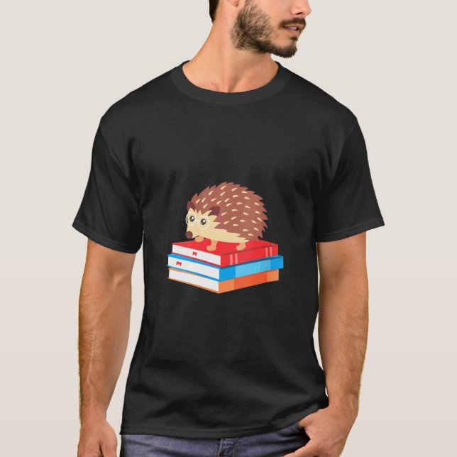 T-shirt Réserver Hérisson Nerd Idée de lecture 1 (Devant)