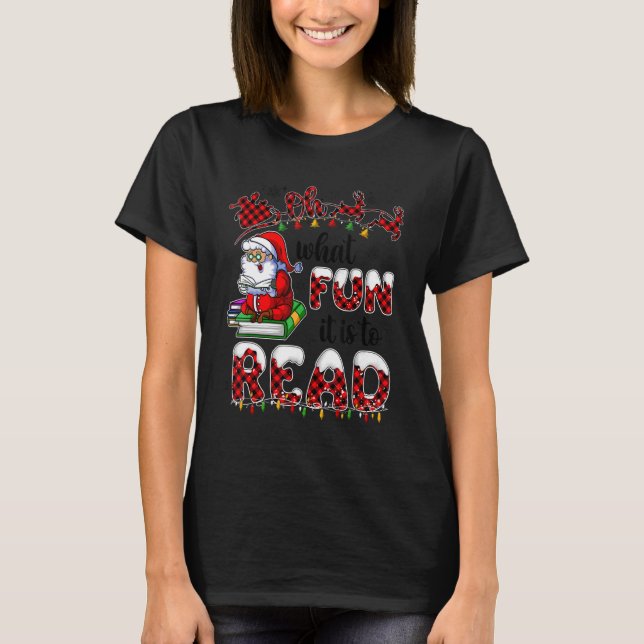 T-shirt Réserver Noël Père Noël Noël Noël Oh Quel Amusemen (Devant)