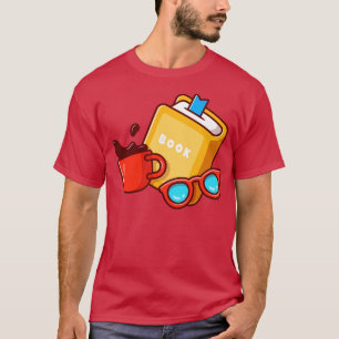 T-shirt Réservez Des Lunettes De Yel Et Une Coupe De Carto