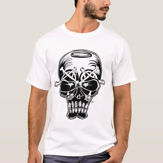 T-shirt Réservoir blanc de l'EVILEYES des hommes de Marc (Devant)