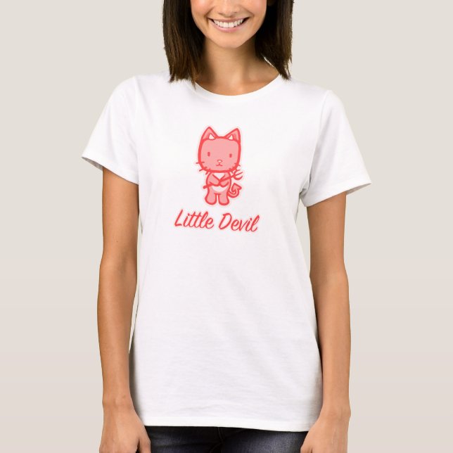 T-shirt Réservoir de dames de "peu de diable d'ange… (Devant)