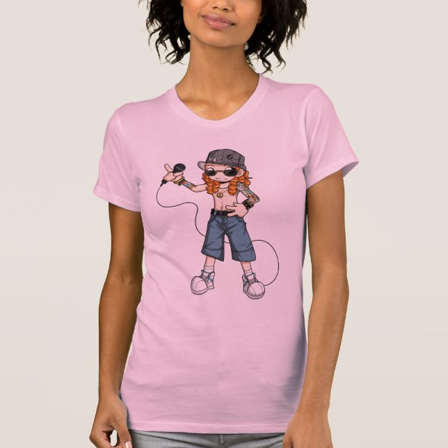 T-shirt Réservoir de filles de gomme de gomme de KaC (Devant)