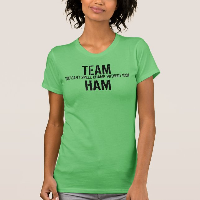 T-shirt Réservoir de JAMBON de l'équipe de femmes (Devant)