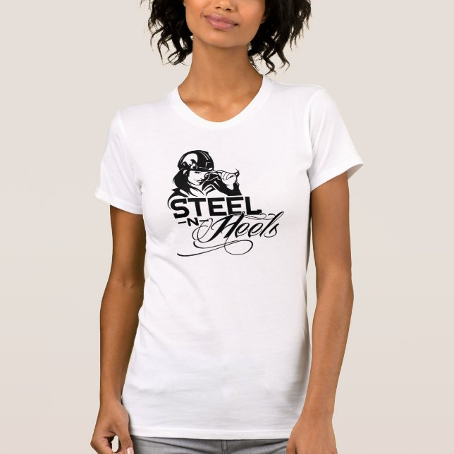 T-shirt Réservoir de Racerback par les talons en acier de (Devant)