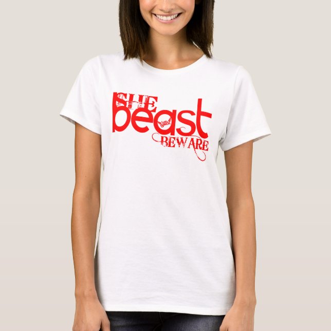 T-shirt Réservoir de rouge de -Bête (Devant)