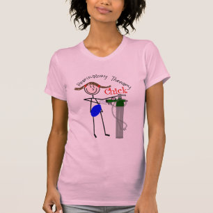 T-shirt Réservoir d'O2 de poussin de droite et personnage